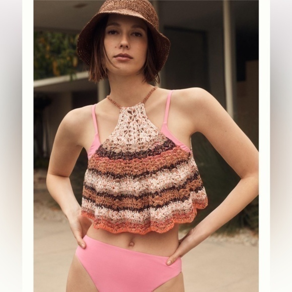 Anthropologie crochet tank